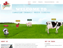 Tablet Screenshot of canadianorganicfeeds.com